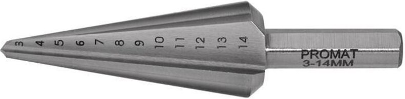 Blechschälbohrer Bohrbereich 16-30,5 mm hss TiN Gesamtlänge 76 mm Schneidenanzahl 2