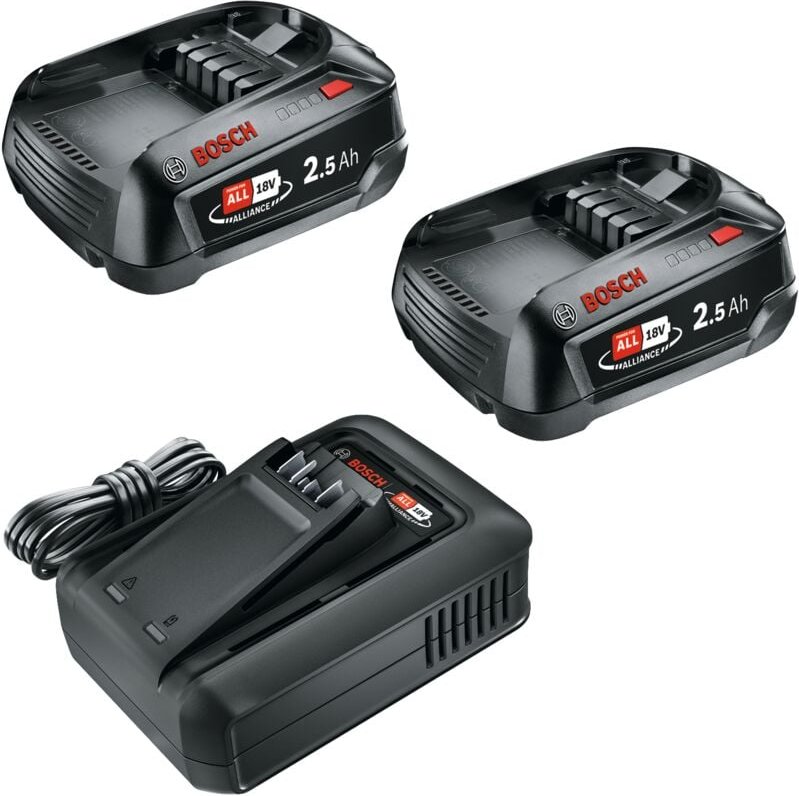 Batterie Starter-Set 18V (2 x 2,5 Ah + al 18V-44) - Bosch