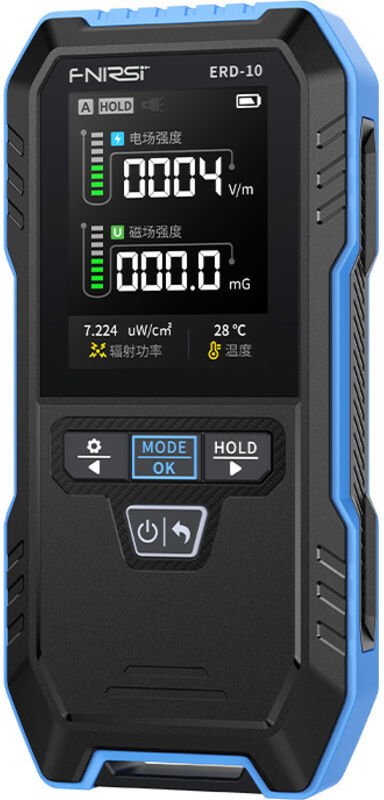 FNIRSI ERD-10 Elektromagnetischer Strahlungsdetektor für den Heimgebrauch, Detektor für elektromagnetische Felder und pe...