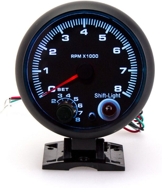 12V Auto Modifikation Instrument Universal Blau Licht Auto Tachometer Auto Instrument Auto Modifikation Tachometer