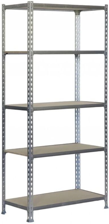 Schraubenloses Metallregal MaderClick 5/400 verzinkt/Holz Simon Rack