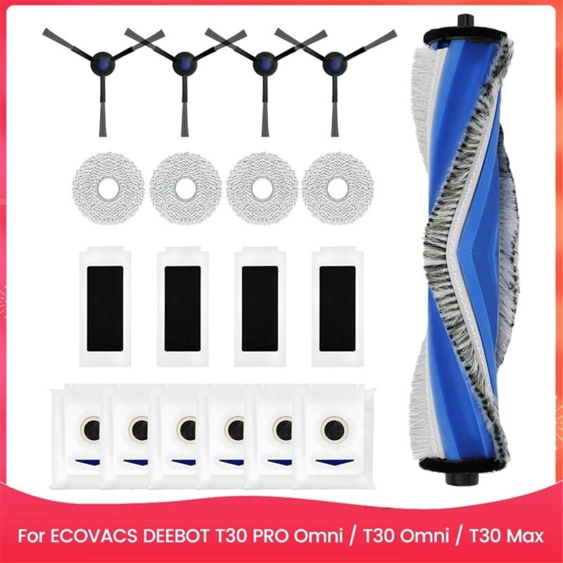 Für T30 pro Omni/Max Roboter-staubsauger Teile Wichtigsten Seite Pinsel HEPA-Filter
