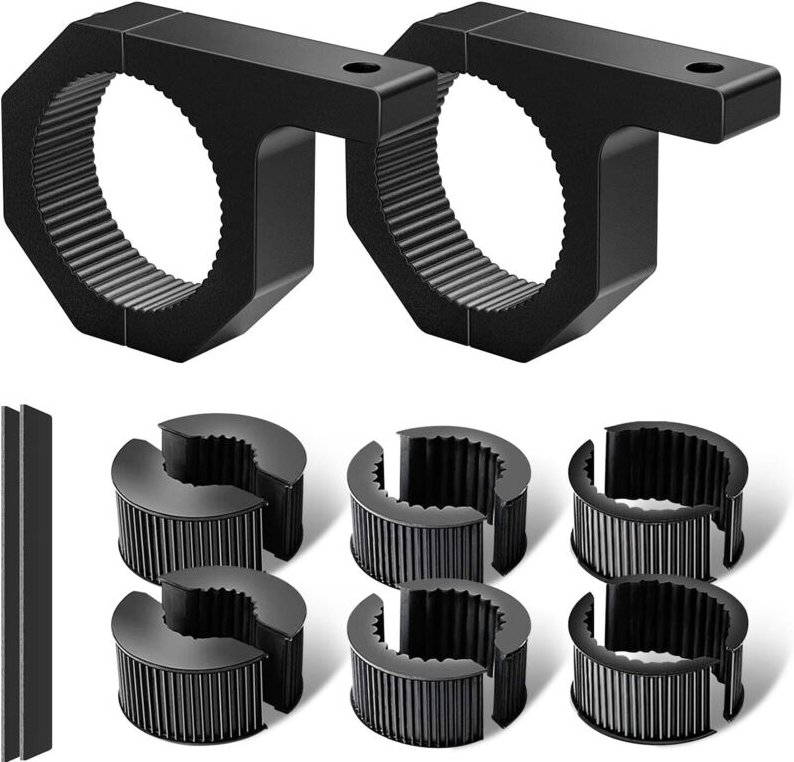 2 Stück 25–50 mm Arbeitsscheinwerferhalterungen, 1,5 Zoll/2 Zoll, Universal-Klemmhalterung für Motorräder, 4x4, ATV, UTV...