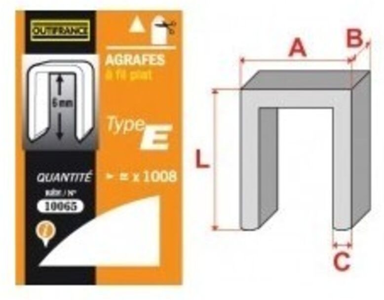 Klammern Flachstahl Typ E 14mm10145 V