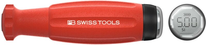 Drehmoment-Schraubendreher mit Digitalanzeige, Wechselklingenaufnahme 500 cN·m - Pb Swiss Tools