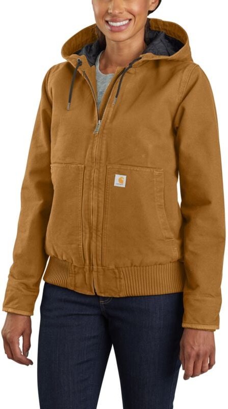 Damen Washed Duck Active Jacke Braun t.xl - 104053-BRN-XL