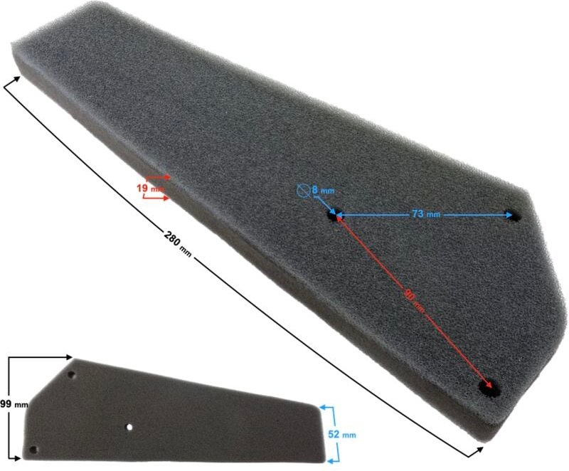 Luftfiltereinsatz für Challenger 2 Roller
