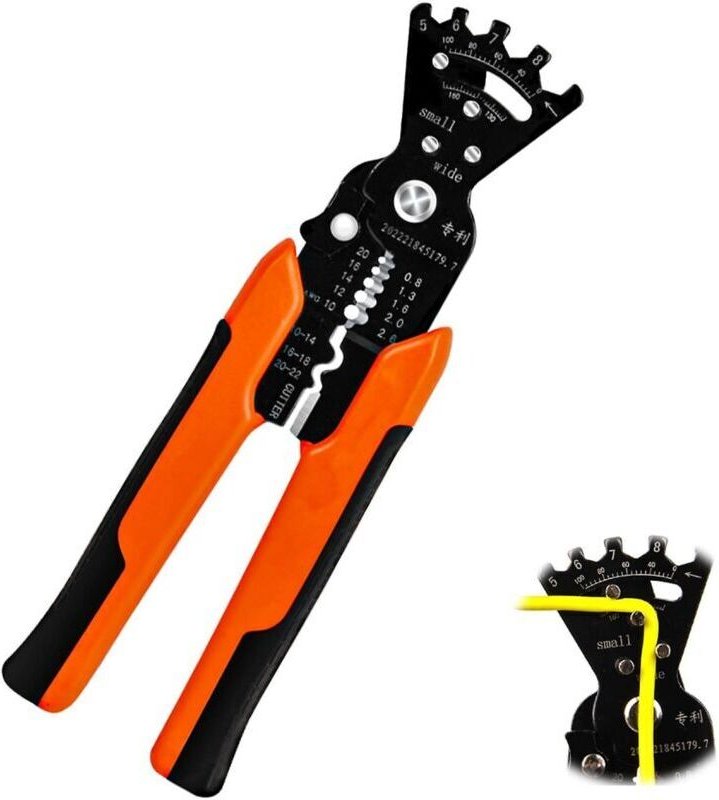 5-in-1 Abisolierzange, automatische Multifunktions-Abisolierzange, Crimpzange, Kabelschneider, professionelle Abisolierz...