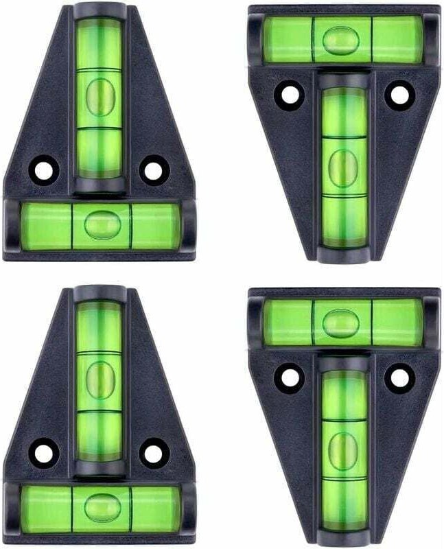 Wasserwaage, XU, kleine magnetische T-förmige Libelle mit 2 Libellen. Komplettes 4-teiliges Set, Zubehör für Wohnmobile,...