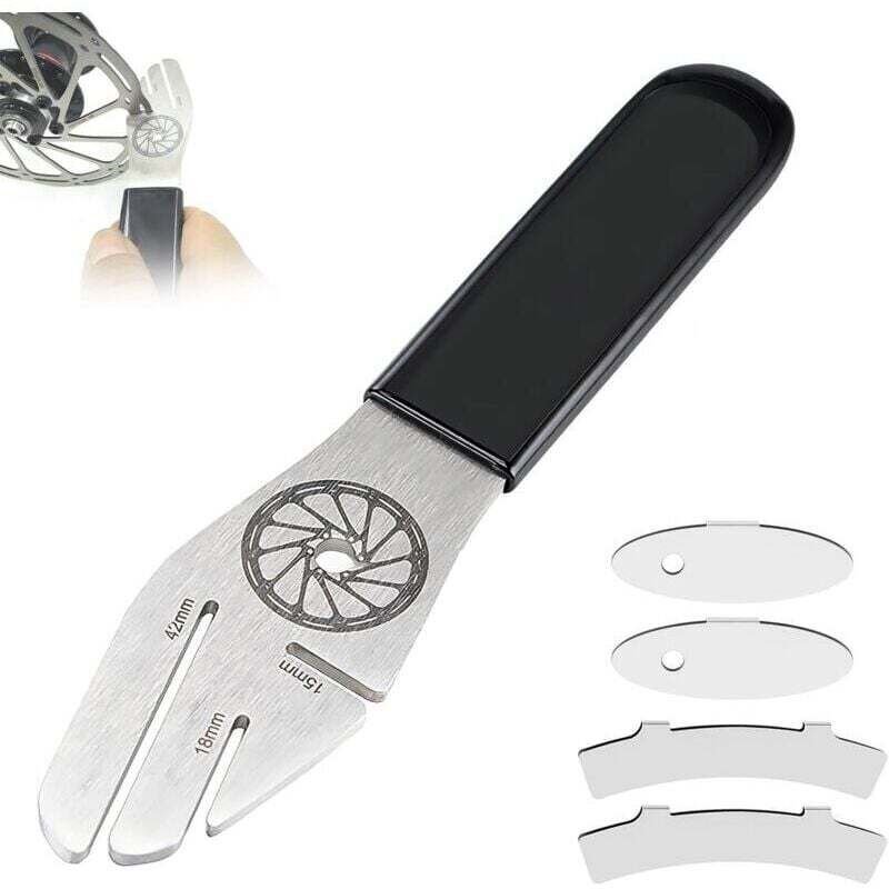 5-teiliges Bremsscheiben-Richtwerkzeug-Set (15/18/42 mm) für Fahrradreparaturen, Fahrrad-Einstellschlüssel, Fahrradrepar...