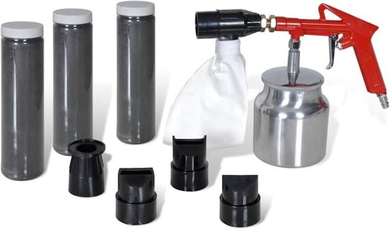 Druckluft Sandstrahlpistole Sandstrahler Set vidaXL