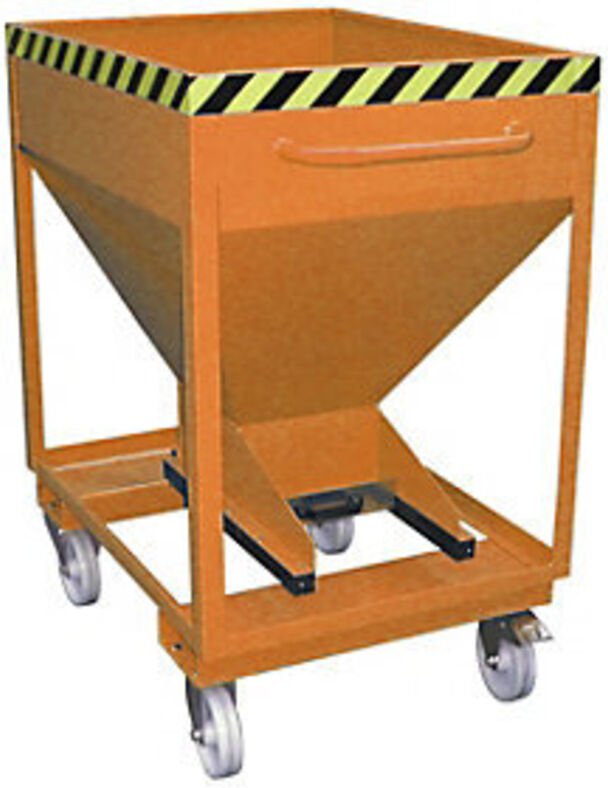 Bauer Silobehälter SRE-D 375, lackiert, Gelborange