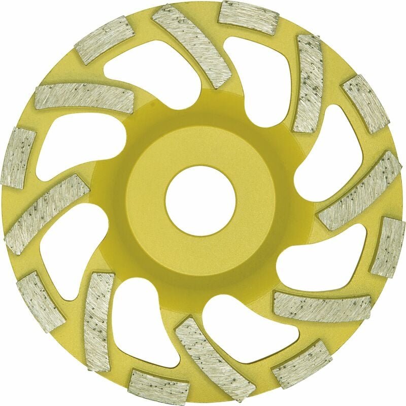 Diewe - Diamant Trockenschleifteller New Fan Cup Gelb 125 x 22 x 22.23 mm