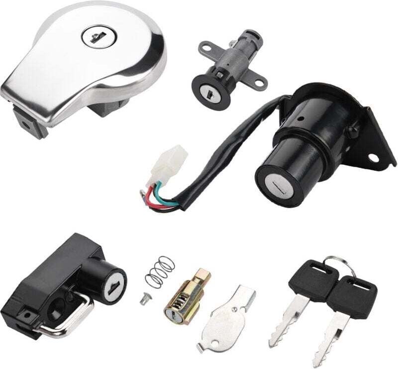 Zündschalter, Tankdeckel, Sitzbankschloss und Schlüssel für Yamaha Virago XV535, XV250 und XV125