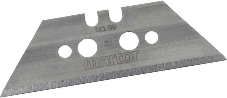 Trapezklinge Nr. 99 L60xB19xS0,63mm mit Lochung