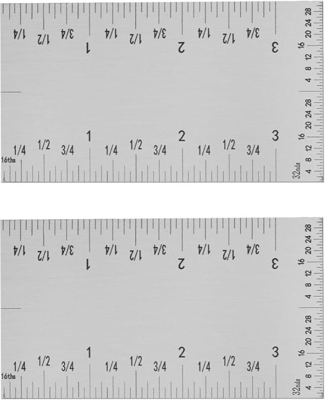 Stück 9 cm Taschenlineal, quadratisches Edelstahllineal mit matter Oberfläche, Präzisionsmesswerkzeug für die Holzbearbe...
