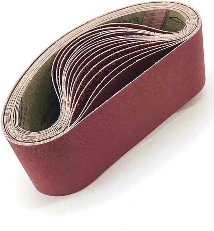 100 x 915 mm Sortiertes Schleifband für Bandschleifer - 10er-Pack (je 2 Körnungen 40/80/120/180/320)