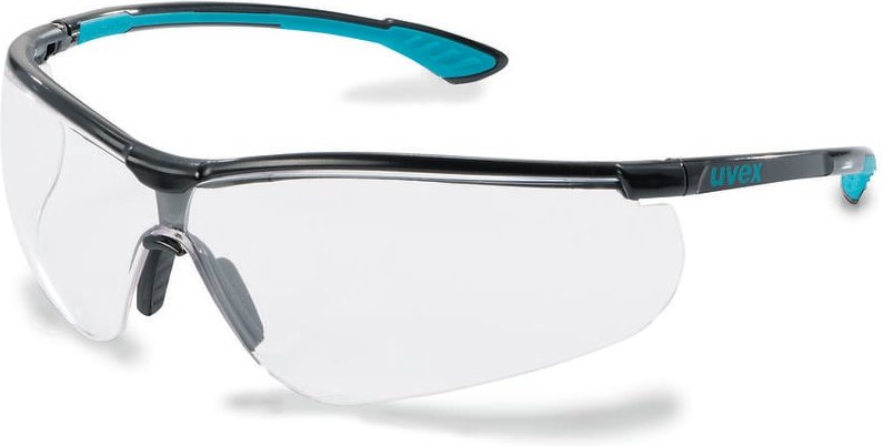 UVEX Schutzbrille sportstyle extr. AS AF klar schwarz/blau 9193.376