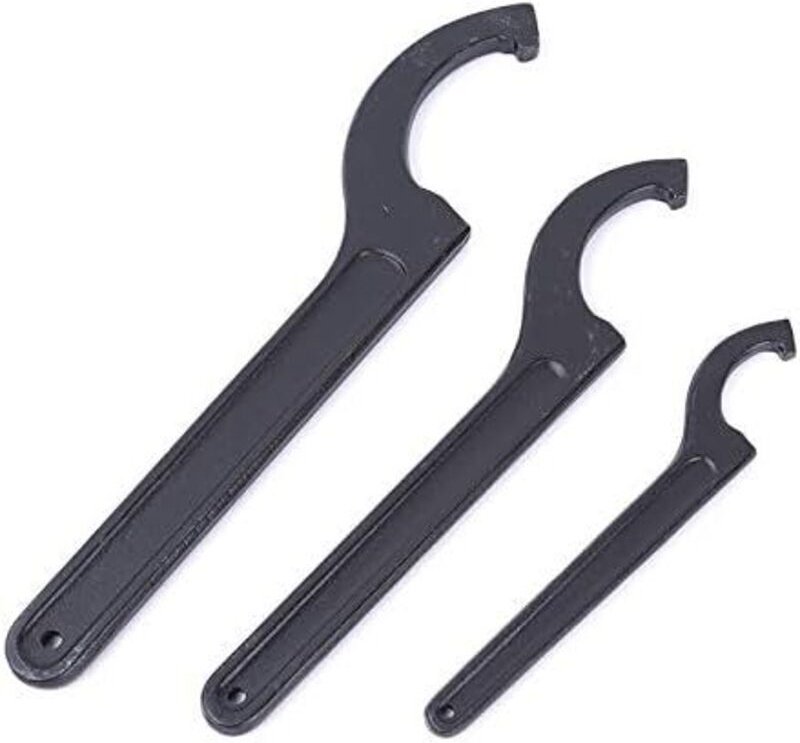 1x Verstellbarer Hakenschlüssel 45-52 mm, Stiftschlüssel, universeller Dreihakenschlüssel, zum Festziehen oder Lösen von...