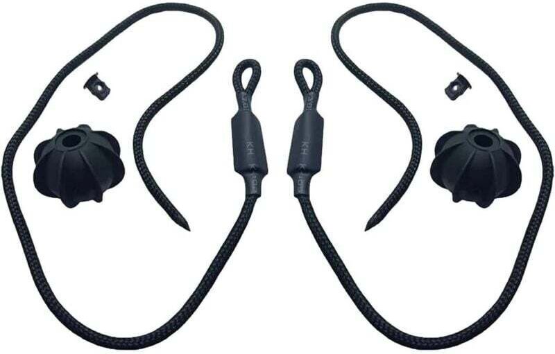 2 Stück universelle Auto-Spannketten mit Spanngurten für Kofferraumdeckel, Gepäckträger und Kotflügel mit kleinen Kugeln...