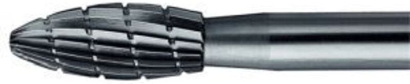 PFERD 22407136 Frässtift HSS Flamme Länge 60 mm Produktabmessung, Ø 8 mm Arbeits-Länge 20 mm Schaft