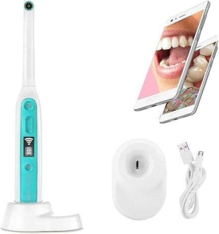 HD-Intraoralkamera, WLAN-Endoskop, Dentalkamera, 1080p, hd, wasserdicht, kabelloser Zahn-Camcorder mit 8 LED-Leuchten