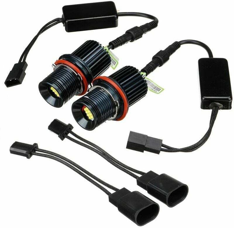 2X Weiß 80W LED Angel Eyes Halo-Ring Marker Birne Für BMW E39 E60 E53