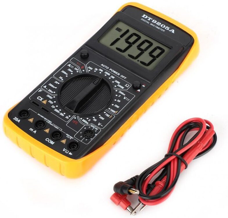 LCD-Digitalmultimeter AC/DC-Voltmeter DT9205A