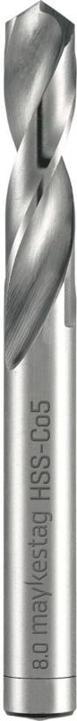 Alpen - maykestag Spiralbohrer DIN1897PZ HSS-Co5 extra kurz ø 5 mm, 10 Stück