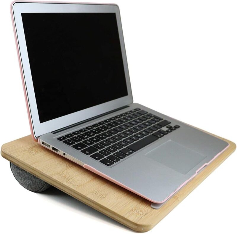 Laptop-Tablett mit Kissen, Laptop-Knieständer, Laptop-Tablet-Bett, Bambus-Laptopständer, Computer-Kniekissen, Laptopstän...