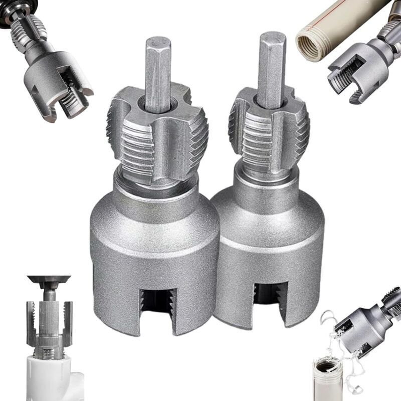 Integriertes Werkzeug zum Schneiden von Innen- und Außengewinden, verbessertes PVC-Rohrgewindeschneidset 2025, Gewindesc...