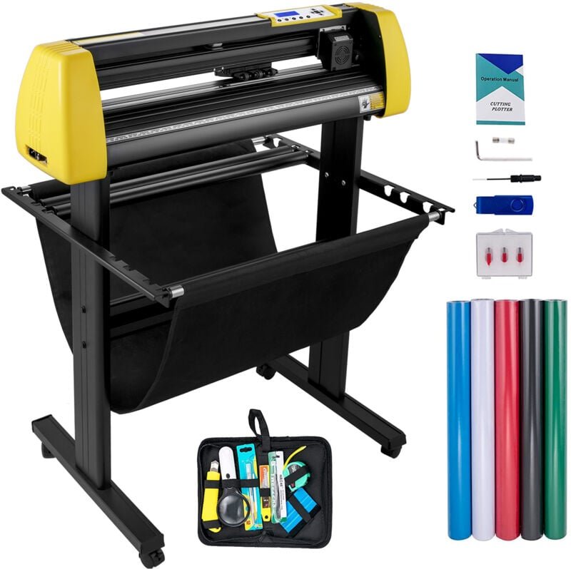34' Vinylschneider/Plotter, Schilderschneidemaschine, LCD-Bildschirm, 3 Klingen, Software enthalten, für den Heim-/Gesch...