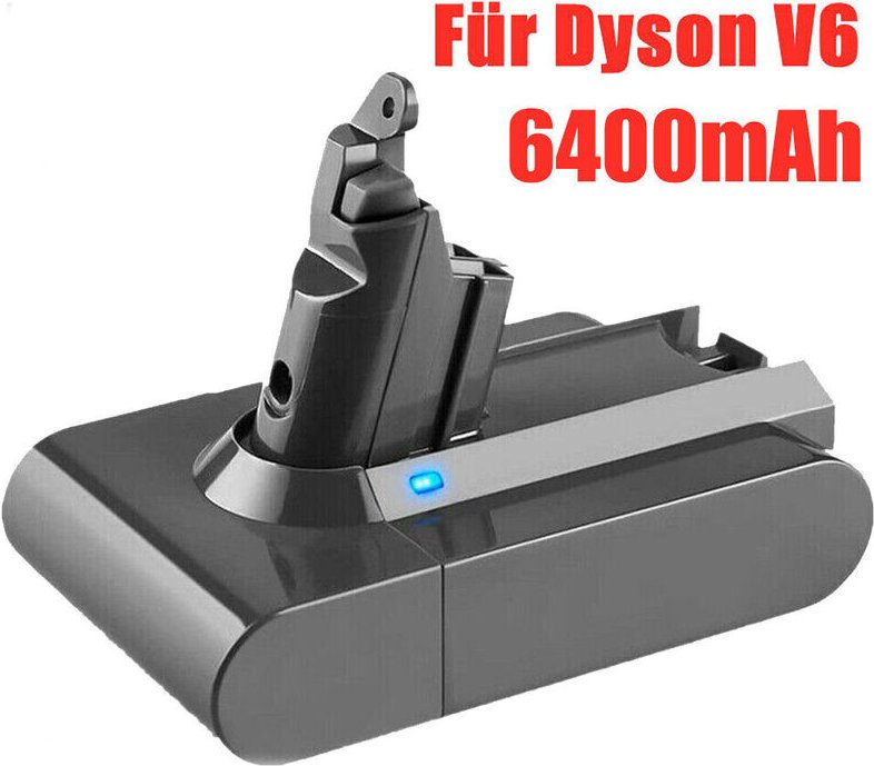 Pdstation - 6400mAh Für Dyson V6 Ersatzakku DC58 SV03 DC74 DC62 DC61 Fluffy Vakuum