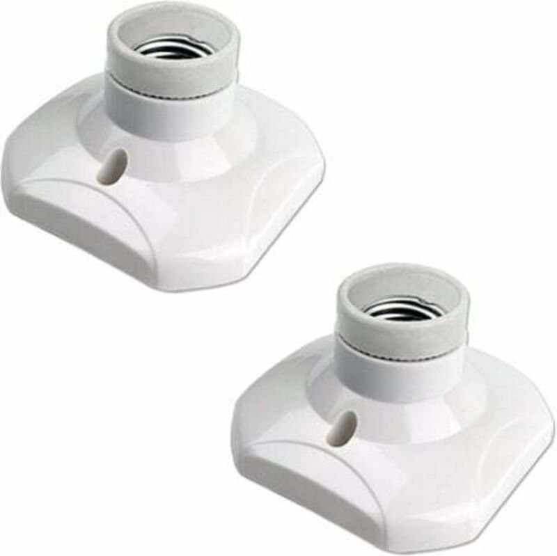 E27-Schraubfassung für Deckenleuchten (2er-Pack) für Wand- und Innenleuchten, 230 V Wechselstrom, E27-LED-Lampenfassung,...