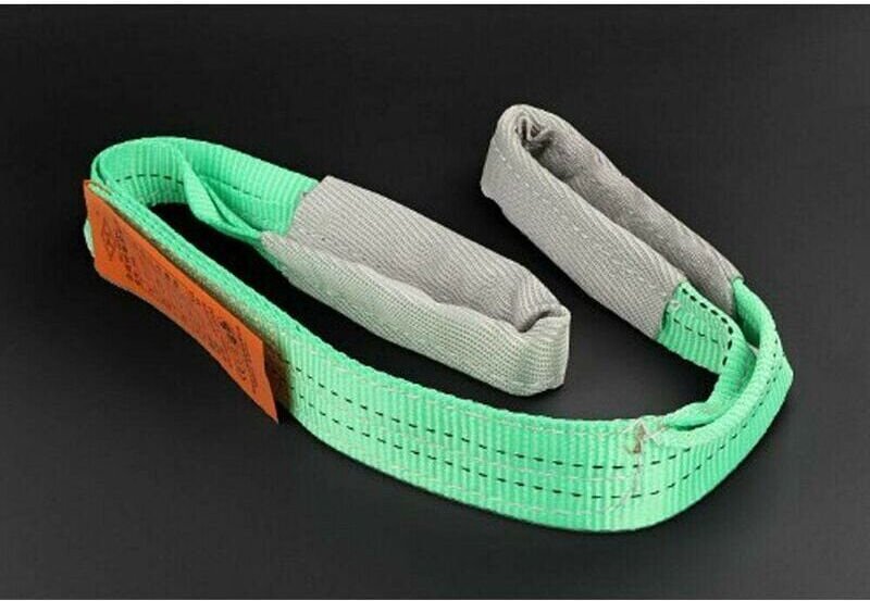 Stück 2-Tonnen-Hebegurt (2 m), flachgewebtes Polyester-Hebegurtband, zum Heben von Gütern oder Fahrzeugen, zum Ziehen sc...