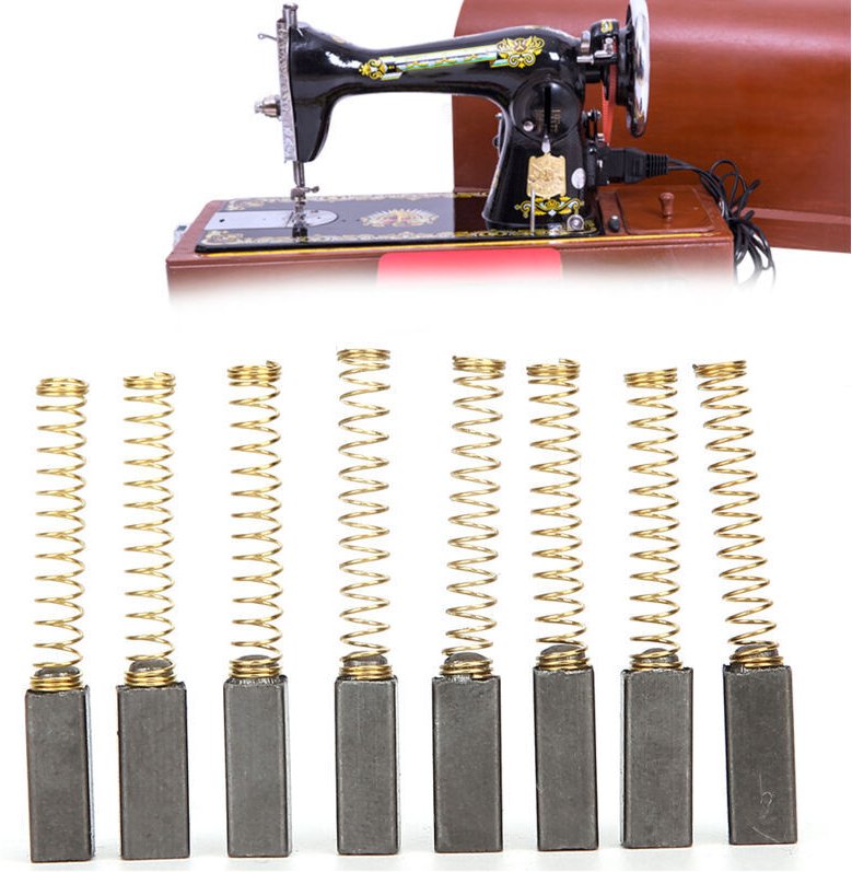 100x Kohlebürsten, Motorkohle, Schleifkohle 4 mm x 10 mm x 10 mm für Haushaltsnähmaschinen