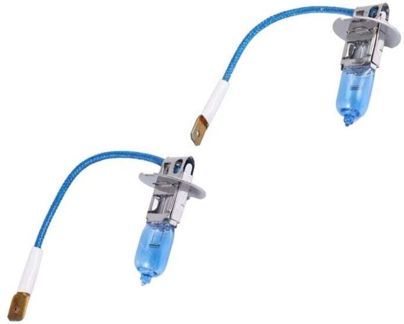 2 Stück H3 Halogenlampen 12V 55W Weiß Super Antibeschlag für Auto