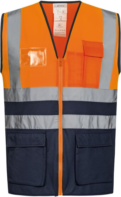 Gr .XL (58/60) KORNEL WARNSCHUTZWESTE ORANGE/MARINE orange KORNEL HIGH VISIB