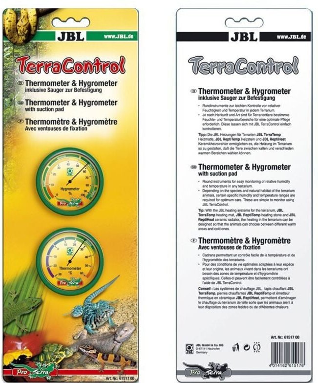 JBL - TerraControl Thermometer und Hygrometer inkl. Sauger Terraristik