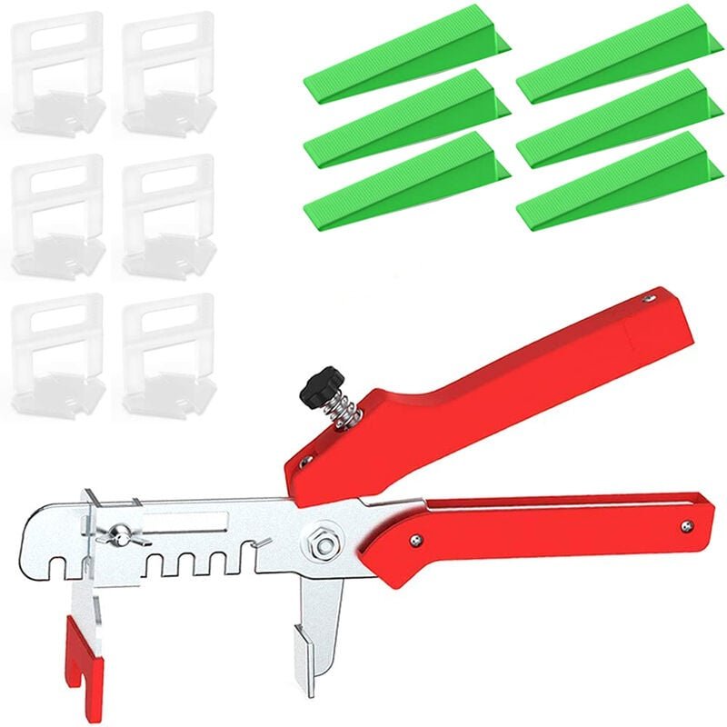 Fliesennivellierungssystem, 1/8-Zoll-Kit für Küche, Wohnzimmer, Duschwanne, Fliesennivellierwerkzeuge für die Installati...