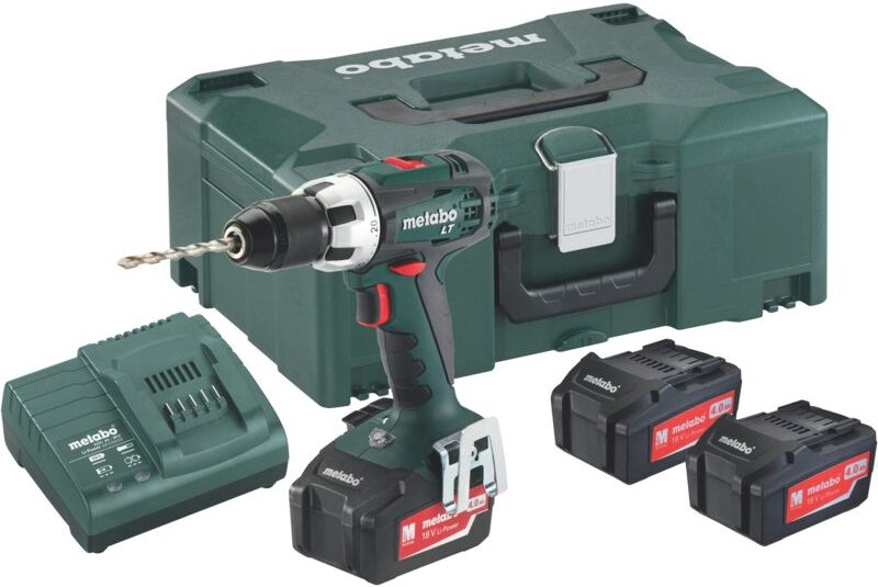 Metabo - Akku-Bohrschrauber bs 18 lt, 3x4 Ah metaLOC