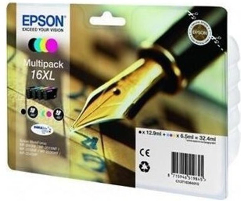 Epson Patrone WF2010/2510/2530/2540 bk/cy/ma/ye XL T1636 (C13T16364010)