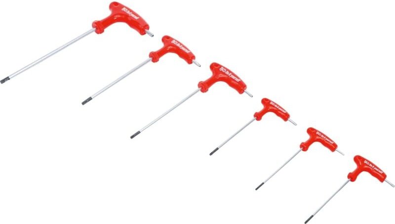 Bgs Do It Yourself - Schraubendreher-Satz mit T-Griff und seitlicher Klinge T-Profil (für Torx) mit Bohrung T10 - T40 6-...