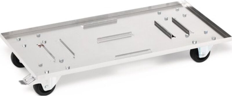 Transportwagen Stahl verzinkt für Aluminiumboxen 29 l - 91 l Gesamttragfähigkeit 50 kg