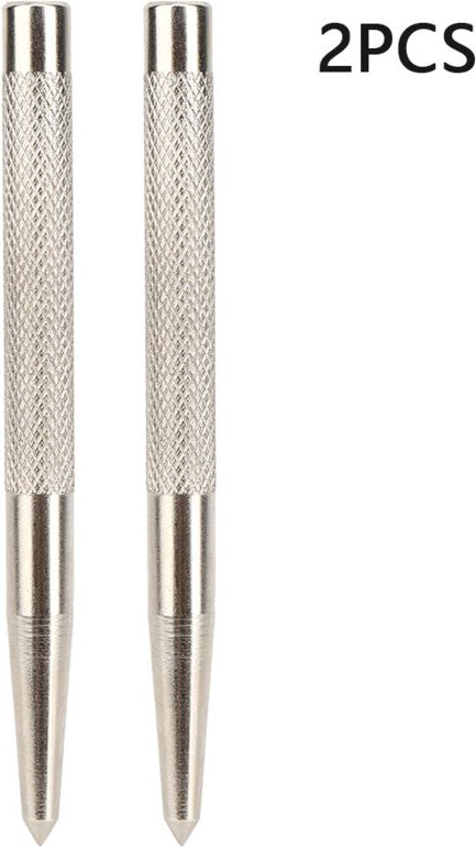 Zentralstempel, 2 Stück Metallstempelwerkzeug, konisch, zentrale Positionierung, hohe Härte 45 Stahl, Schlagkraftwerkzeu...