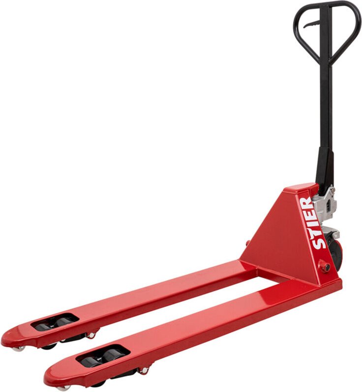 Gabelhubwagen Tragkraft 2500kg Gabellänge 1150mm PU-Reifen, Handhubwagen mit Industrie-Stahlrahmen, wartungsarme Handhyd...