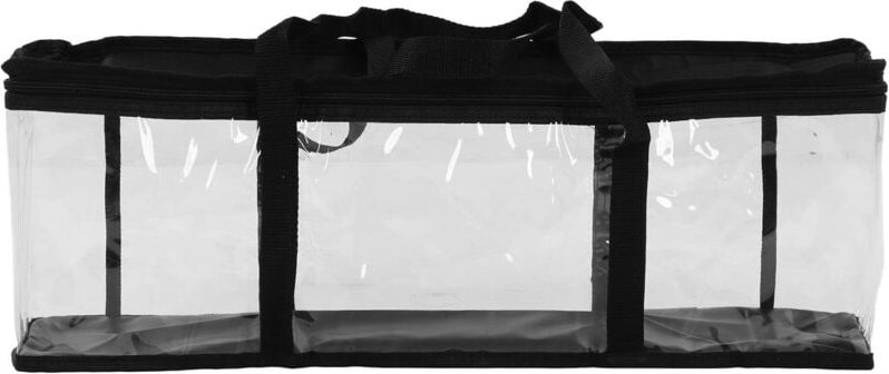 Werkzeugaufbewahrungstasche aus PVC, große Fassungsvermögen, breite Öffnung, leicht zu tragen, transparent für Schrauben...