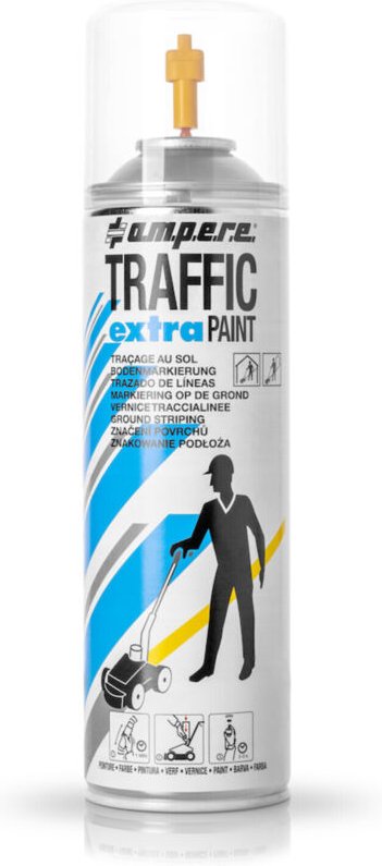 AMPERE TRAFFIC PAINT Bodenmarkierspray Traffic Extra 500ml gelb 12 Stk