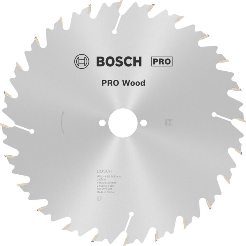 Kreissägeblatt Speedline Wood, 250 x 30 x 3,2 mm, 24 - Bosch