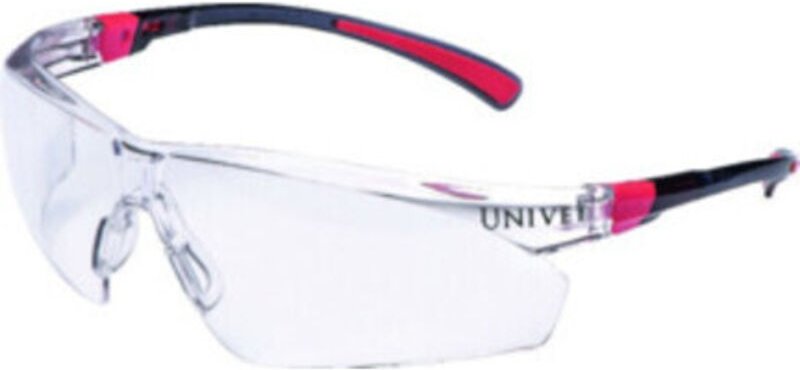 Schutzbrille 506 up en 166, en 170 Bügel weiß grün, Scheibe klar Polycarbonat